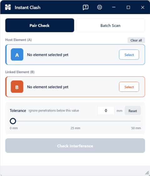Instant Clash — Real-time clash detection — no setup.